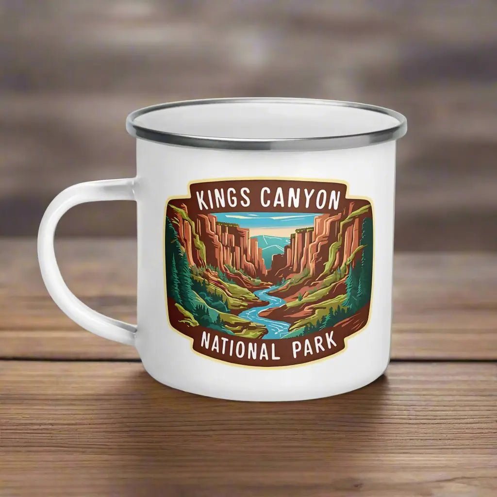 Kings Canyon National Park durable enamel camp mug shown as primary product image