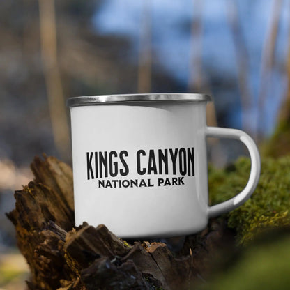Kings Canyon National Park durable enamel camp mug showing design detail or product variation