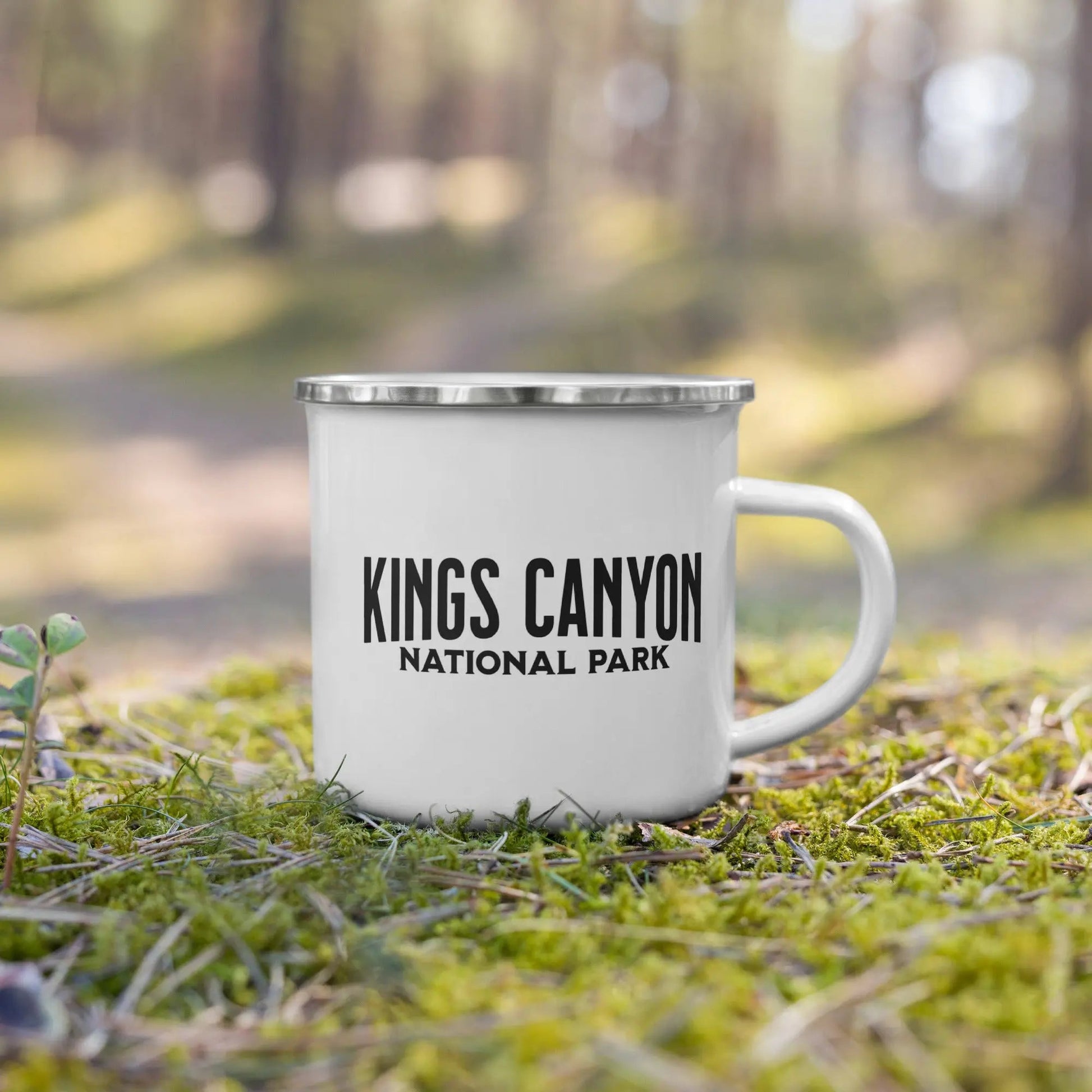 Kings Canyon National Park durable enamel camp mug showing design detail or product variation