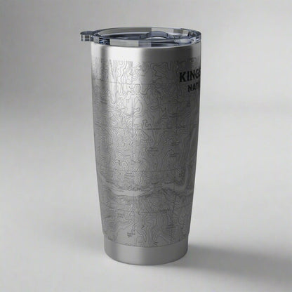 Kings Canyon National Park Topographic Insulated Tumbler 20oz California Sierra Nevada - Parks ApparelMug