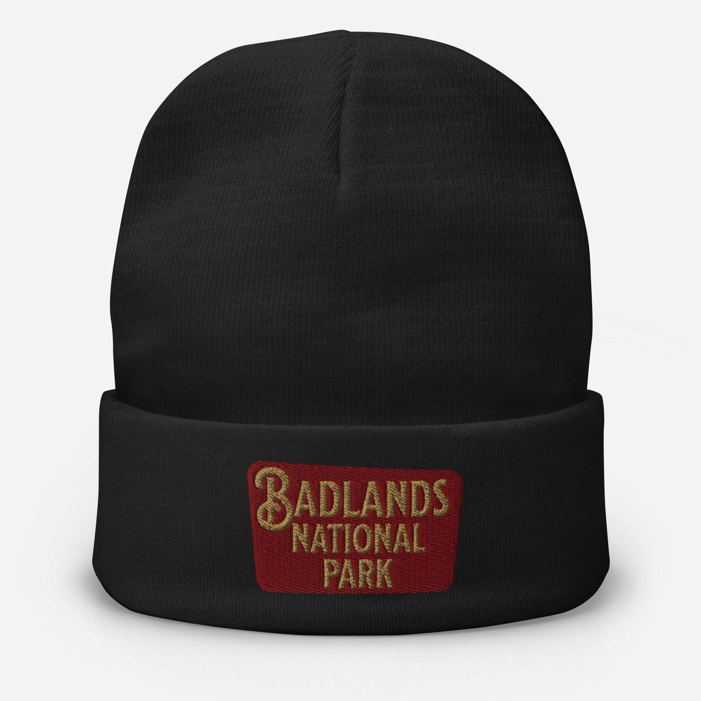 Badlands Embroidered Beanie Beanie Park Service Apparel Black