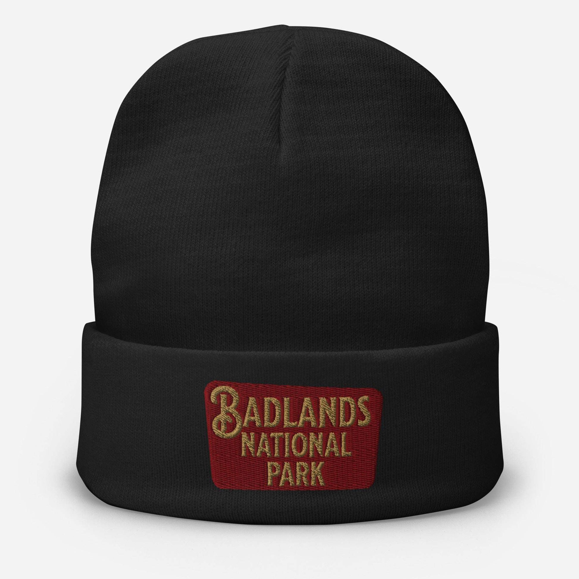Badlands Embroidered Beanie Beanie Park Service Apparel Black