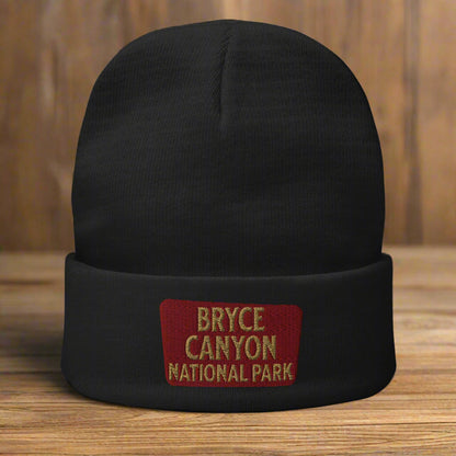 Bryce Canyon Embroidered Beanie Beanie Park Service Apparel Black