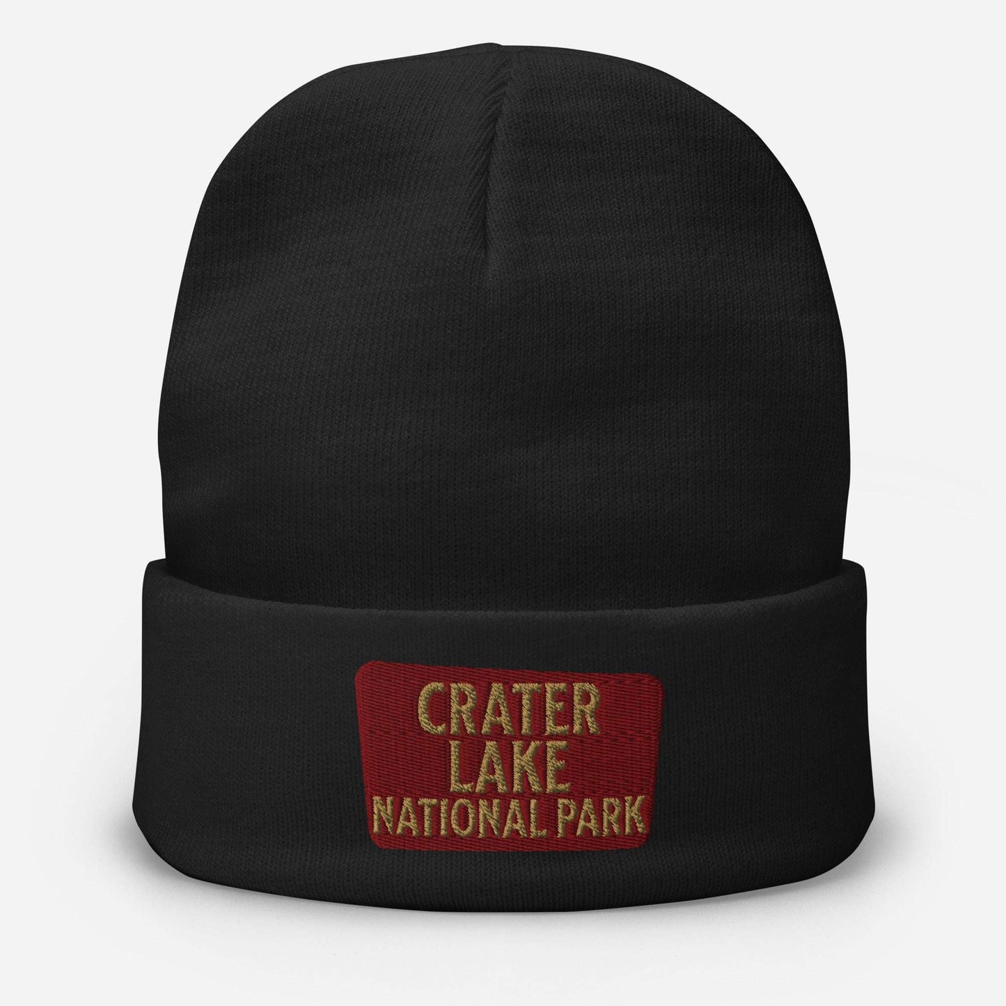 Crater Lake NP Embroidered Beanie Beanie Park Service Apparel Black