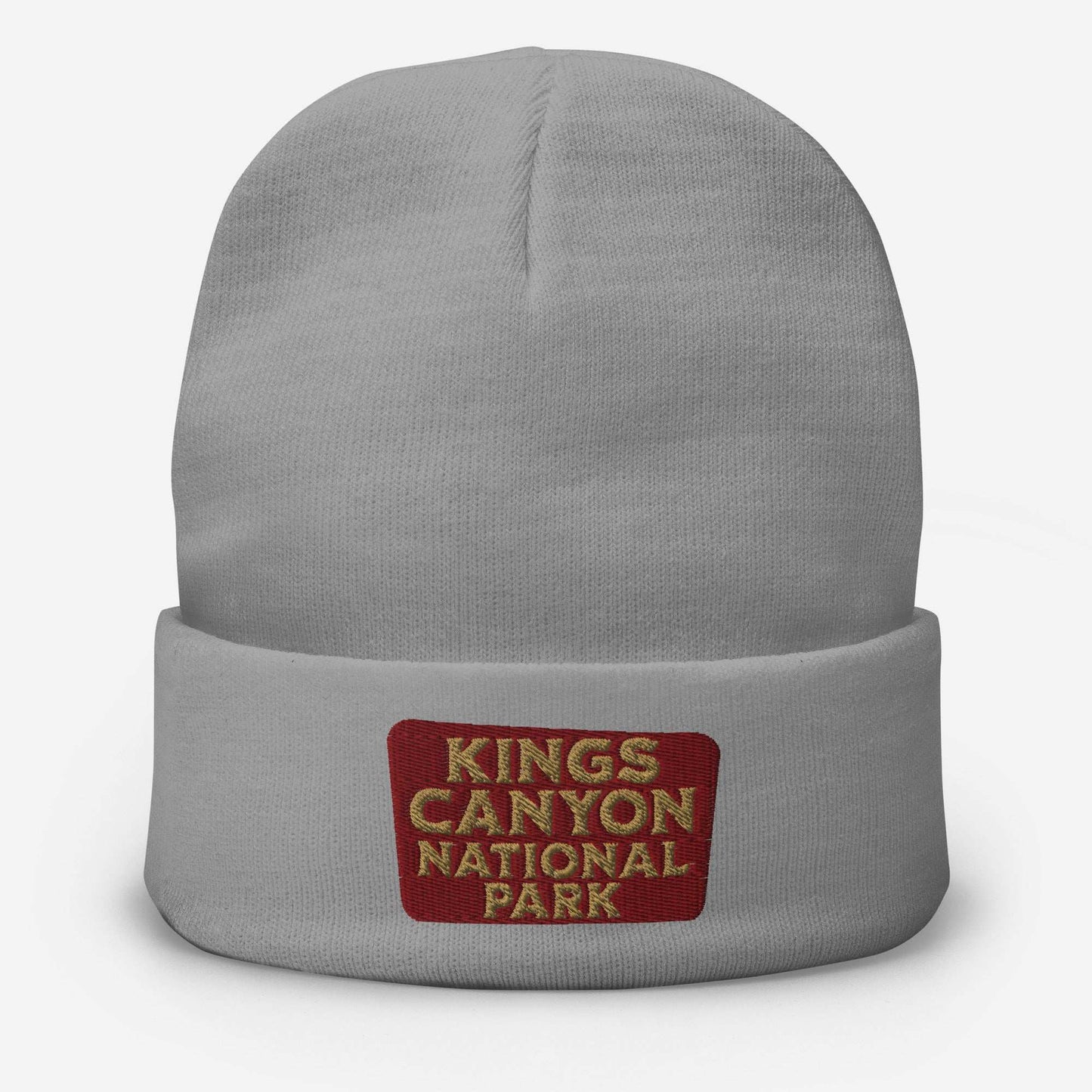 Kings Canyon Embroidered Beanie Park Service Apparel Gray