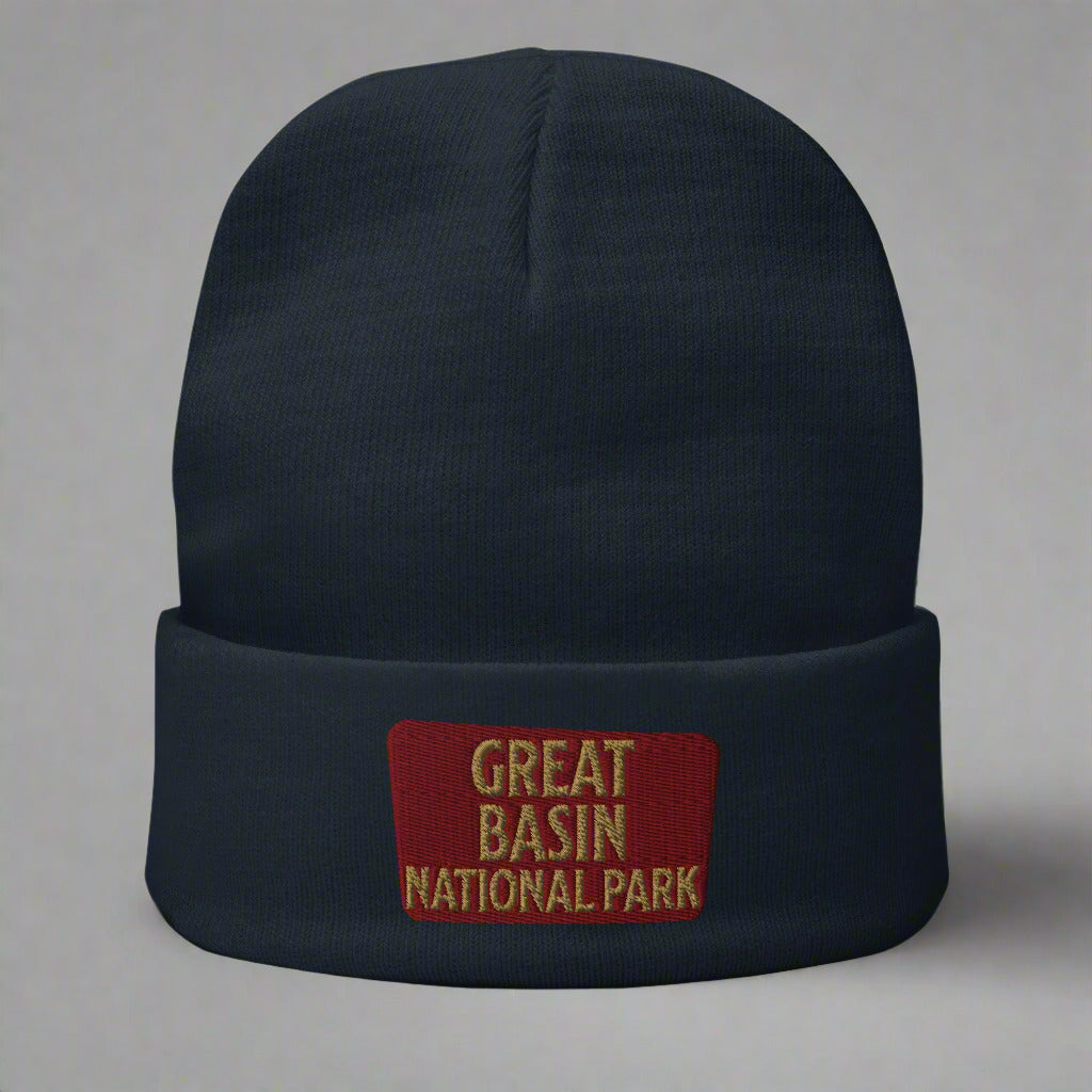 Great Basin Embroidered Beanie hat Park Service Apparel Navy