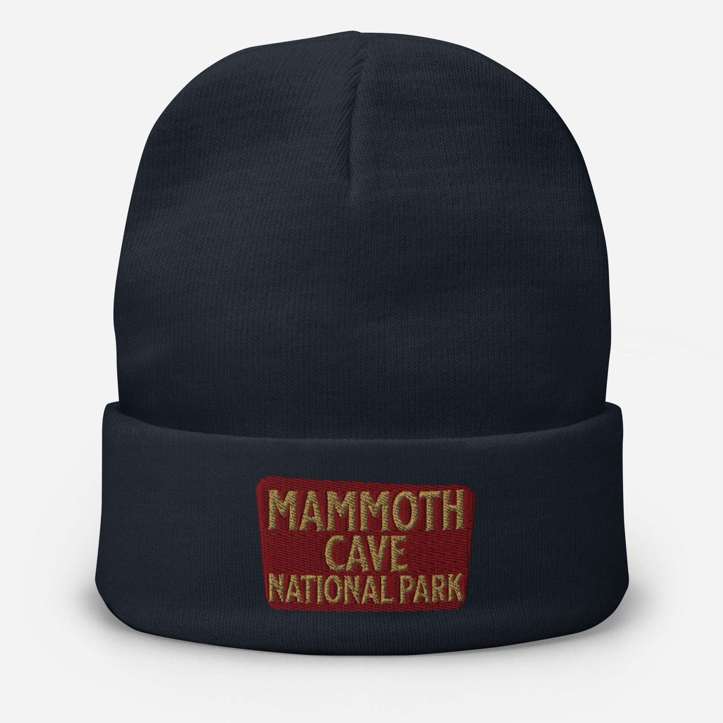 Mammoth Cave Embroidered Beanie Beanie Park Service Apparel Navy