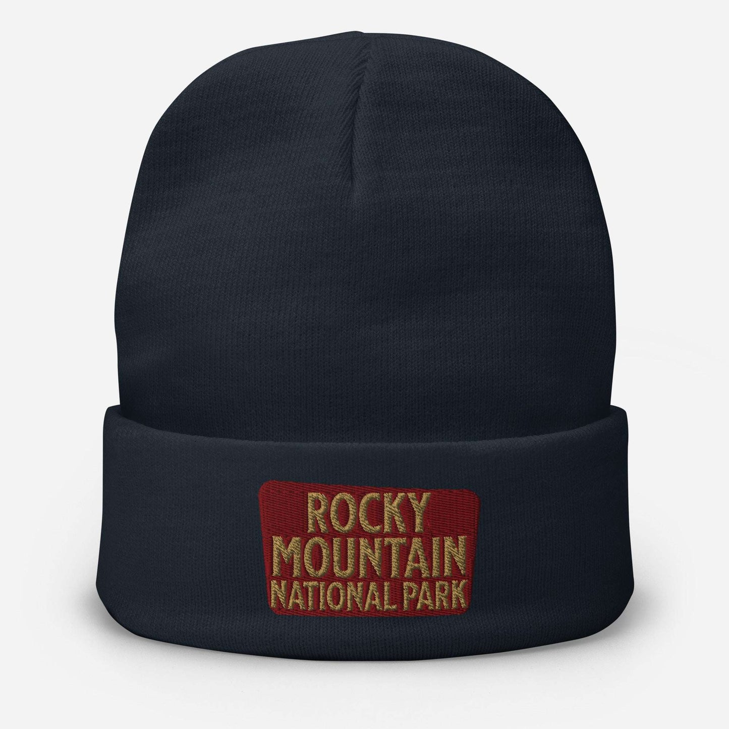 Rocky Mountain Embroidered Beanie Park Service Apparel Navy