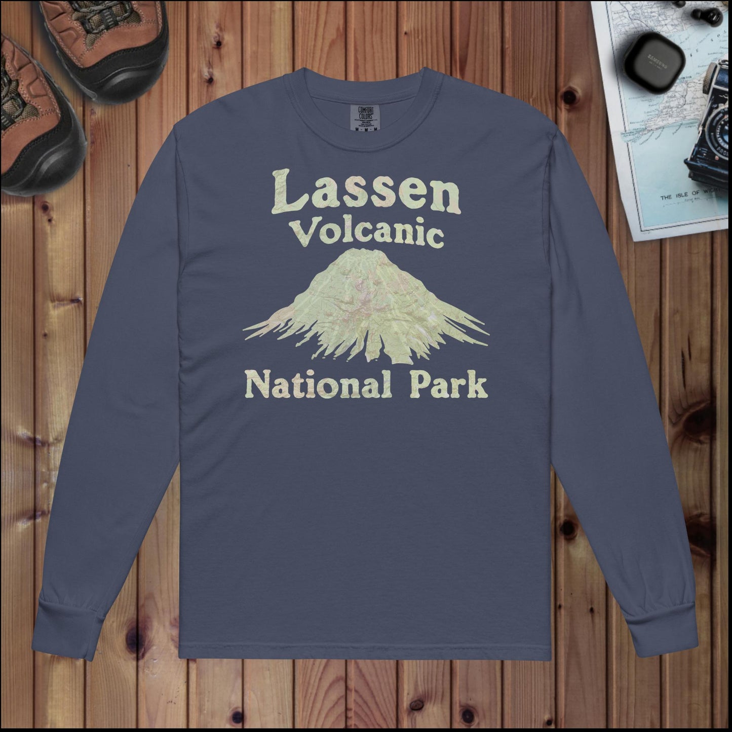 Lassen Volcanic Heavyweight Long Sleeve Topo Tee - Parks Apparel