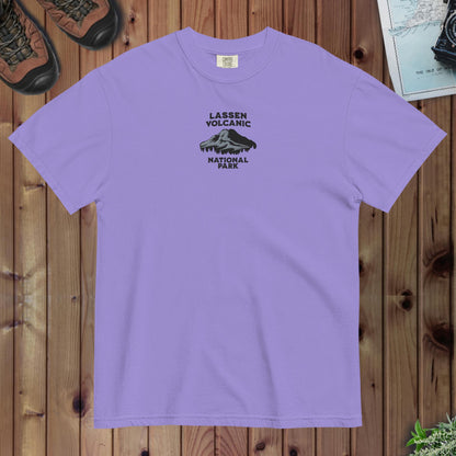Lassen Volcanic National Park embroidered premium t-shirt alternate apparel color or product angle
