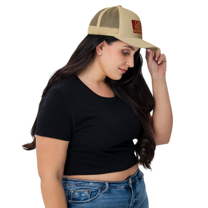 Lassen Volcanic National Park embroidered trucker hat detail or alternate product view