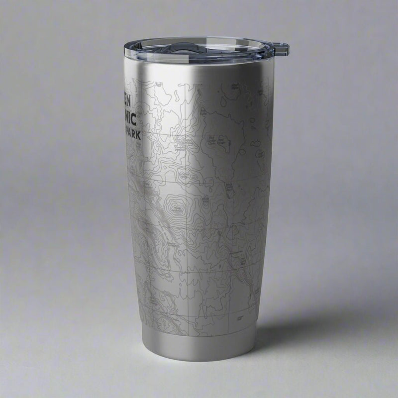 Lassen Volcanic National Park Topo Tumbler - Parks ApparelMug
