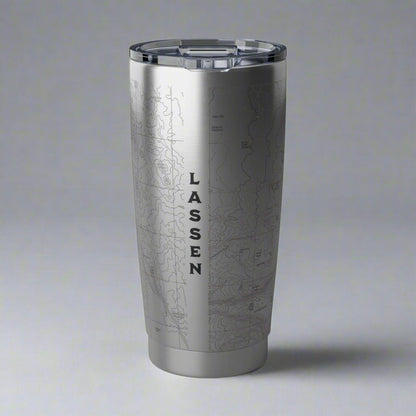 Lassen Volcanic National Park Topo Tumbler - Parks ApparelMug