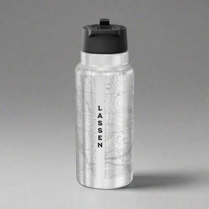 Lassen Volcanic National Park Topographic Tumbler Bottle - Parks Apparelwater bottle