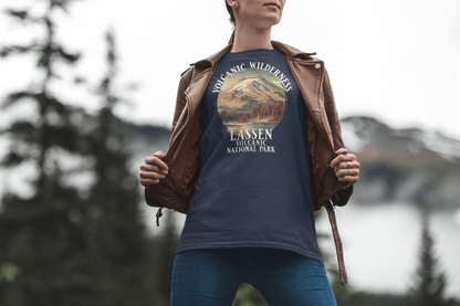 Lassen Volcanic National Park volcanic wilderness graphic t-shirt alternate apparel color or angle