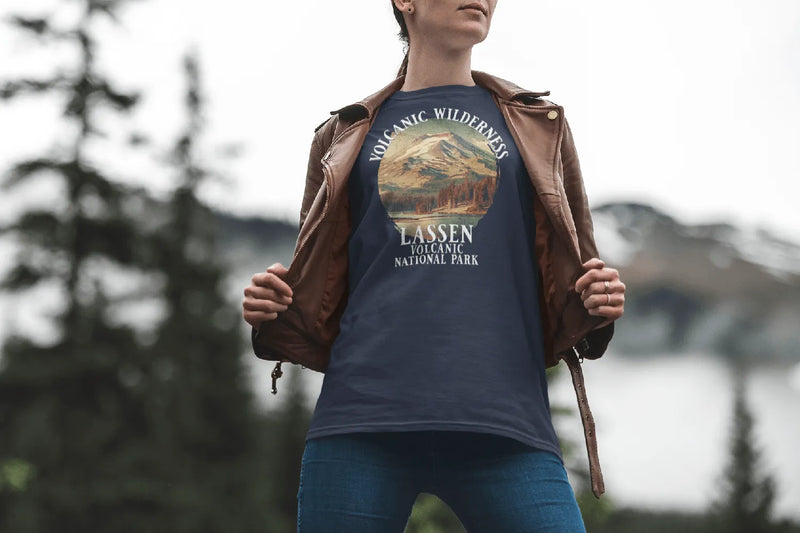 Lassen Volcanic National Park volcanic wilderness graphic t-shirt alternate apparel color or angle