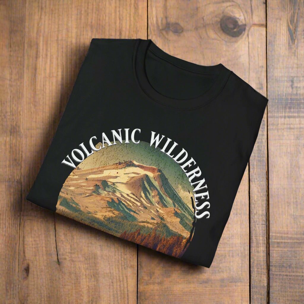 Lassen Volcanic National Park volcanic wilderness graphic t-shirt alternate apparel color or angle