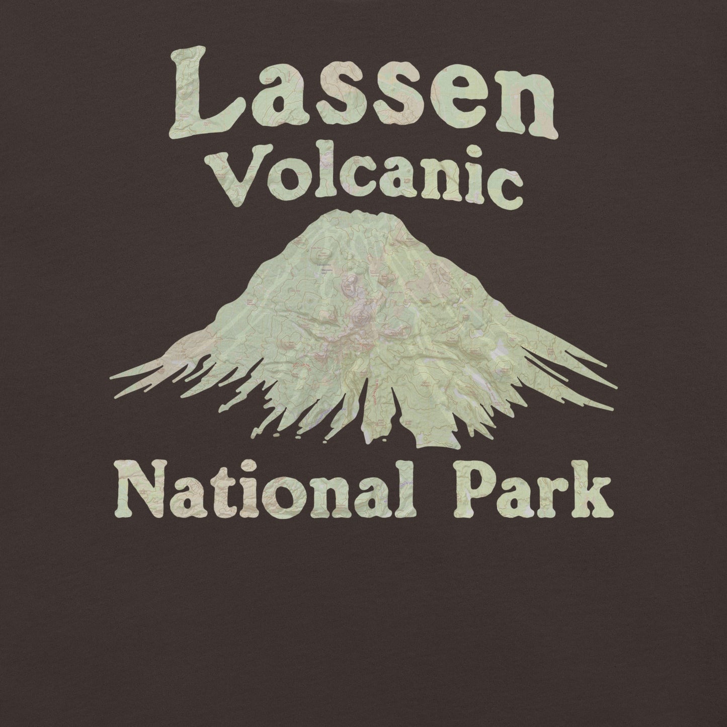 Lassen Volcanic Topo Tee - Parks ApparelT-Shirt