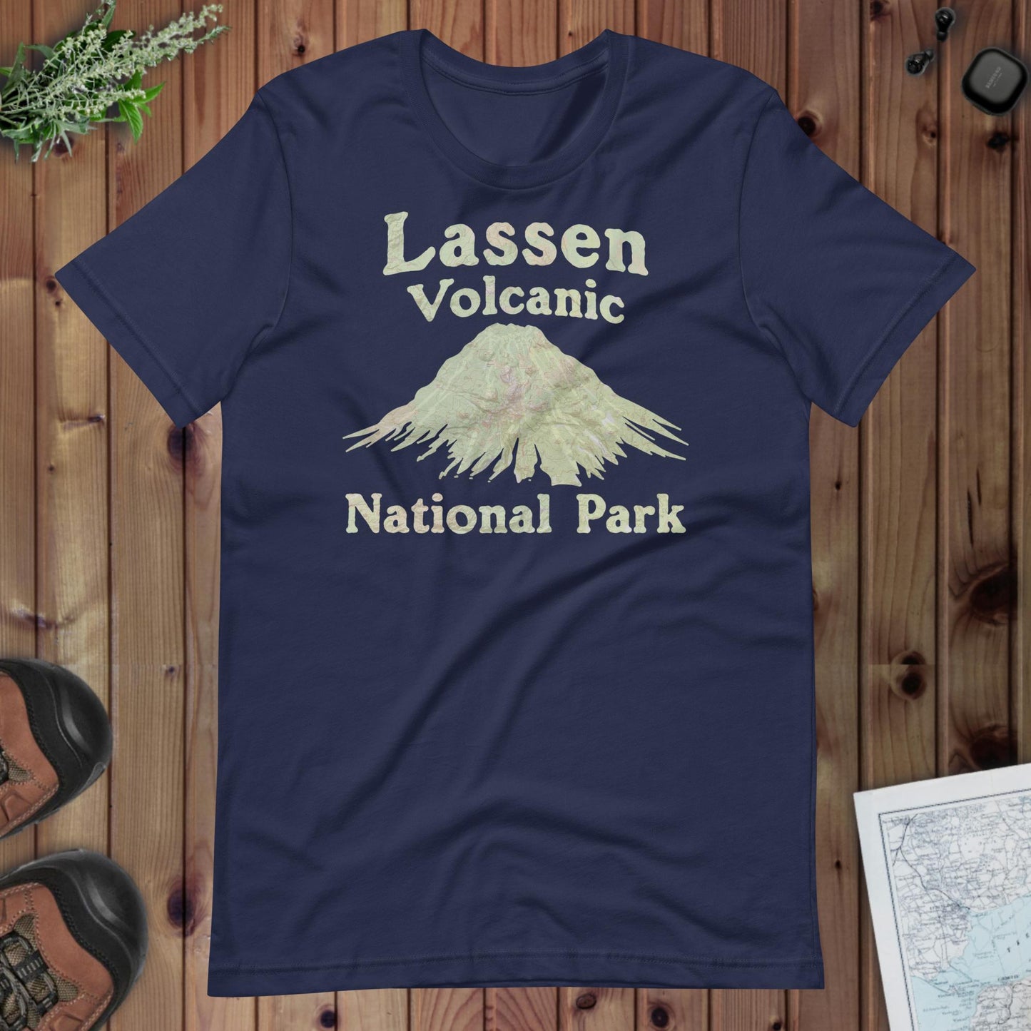 Lassen Volcanic Topo Tee - Parks ApparelT-Shirt