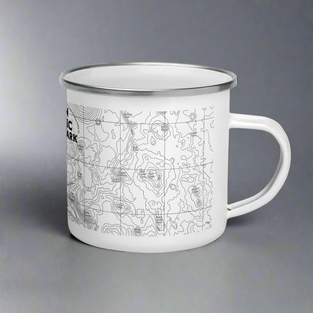 Lassen Volcanic National Park topographic camp mug alternate product angle