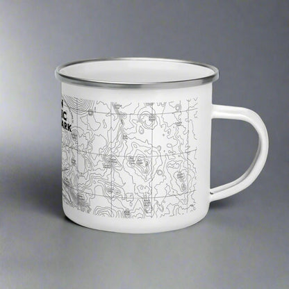 Lassen Volcanic National Park topographic camp mug alternate product angle