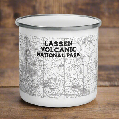 Lassen Volcanic National Park topographic camp mug primary product image