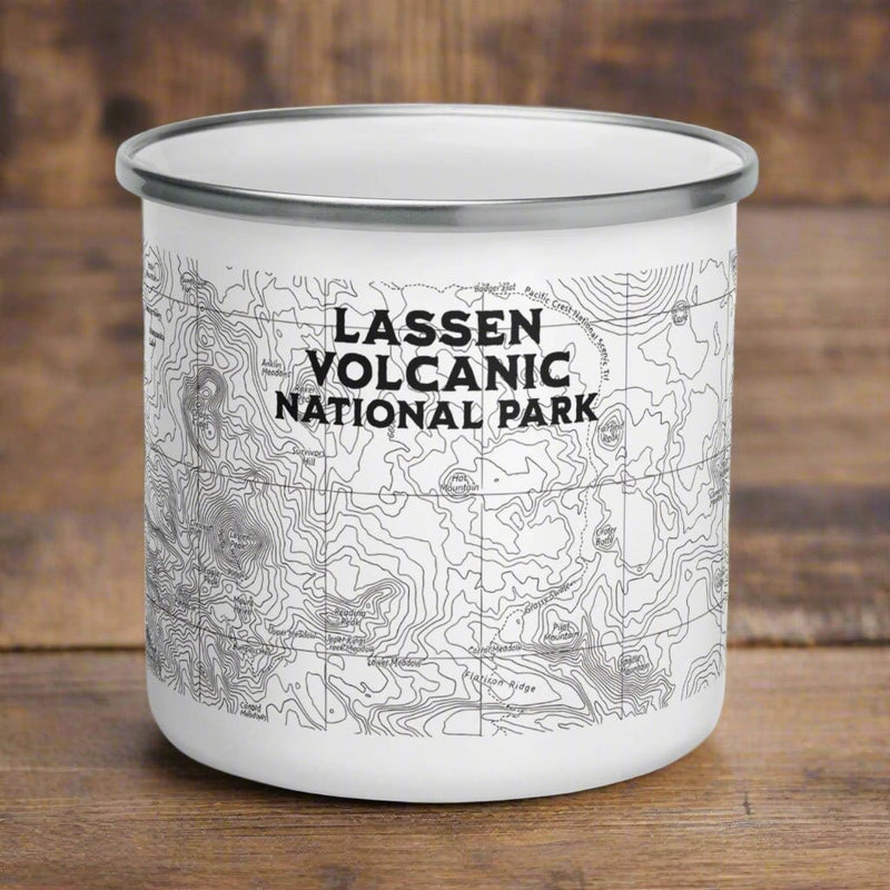 Lassen Volcanic National Park topographic camp mug primary product image