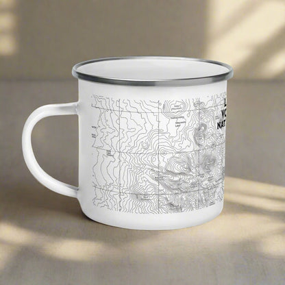 Lassen Volcanic National Park topographic camp mug design detail or product variation