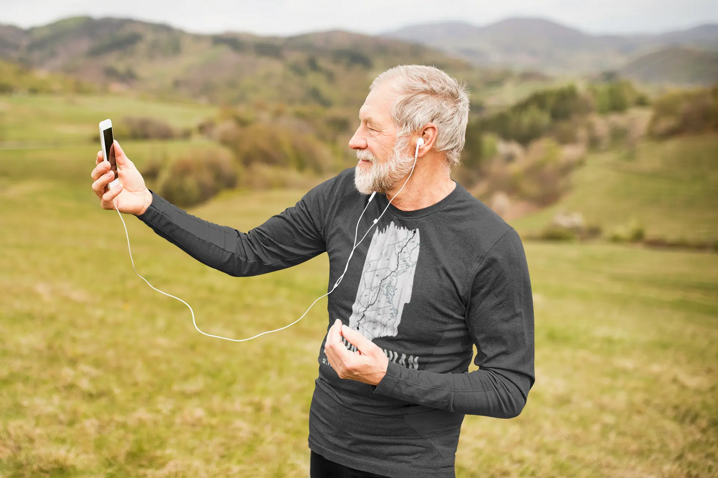 Appalachian National Scenic Trail Unisex Long Sleeve T-shirt AT White Blaze Long-sleeve Printify