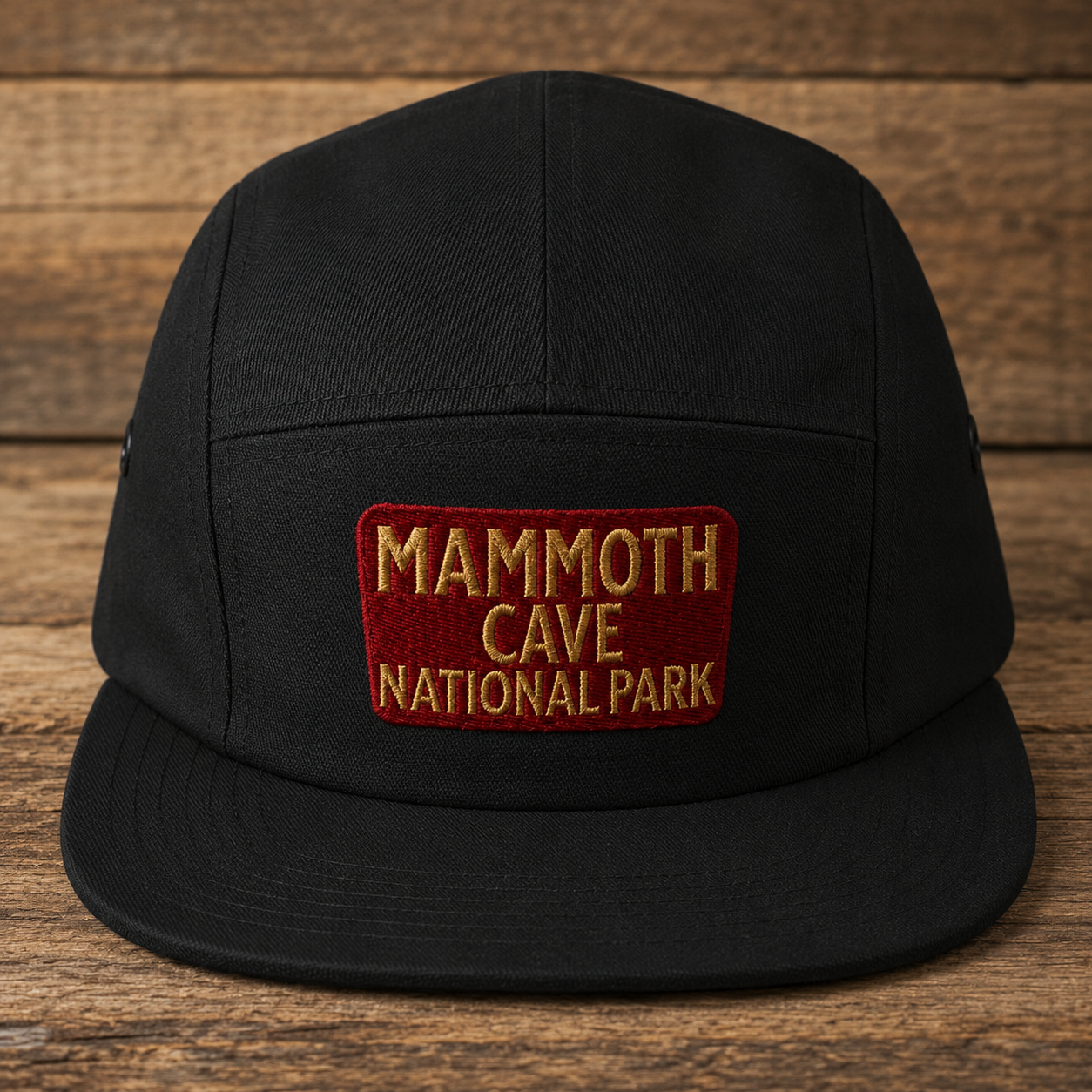 Mammoth Cave National Park 5-Panel Hat in Black