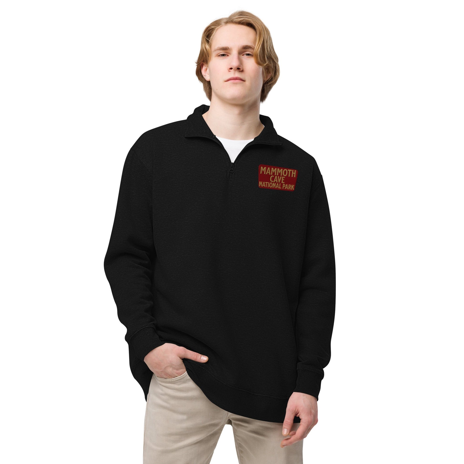 Mammoth Cave National Park 1/4 Zip Fleece Pullover - Parks ApparelSweater
