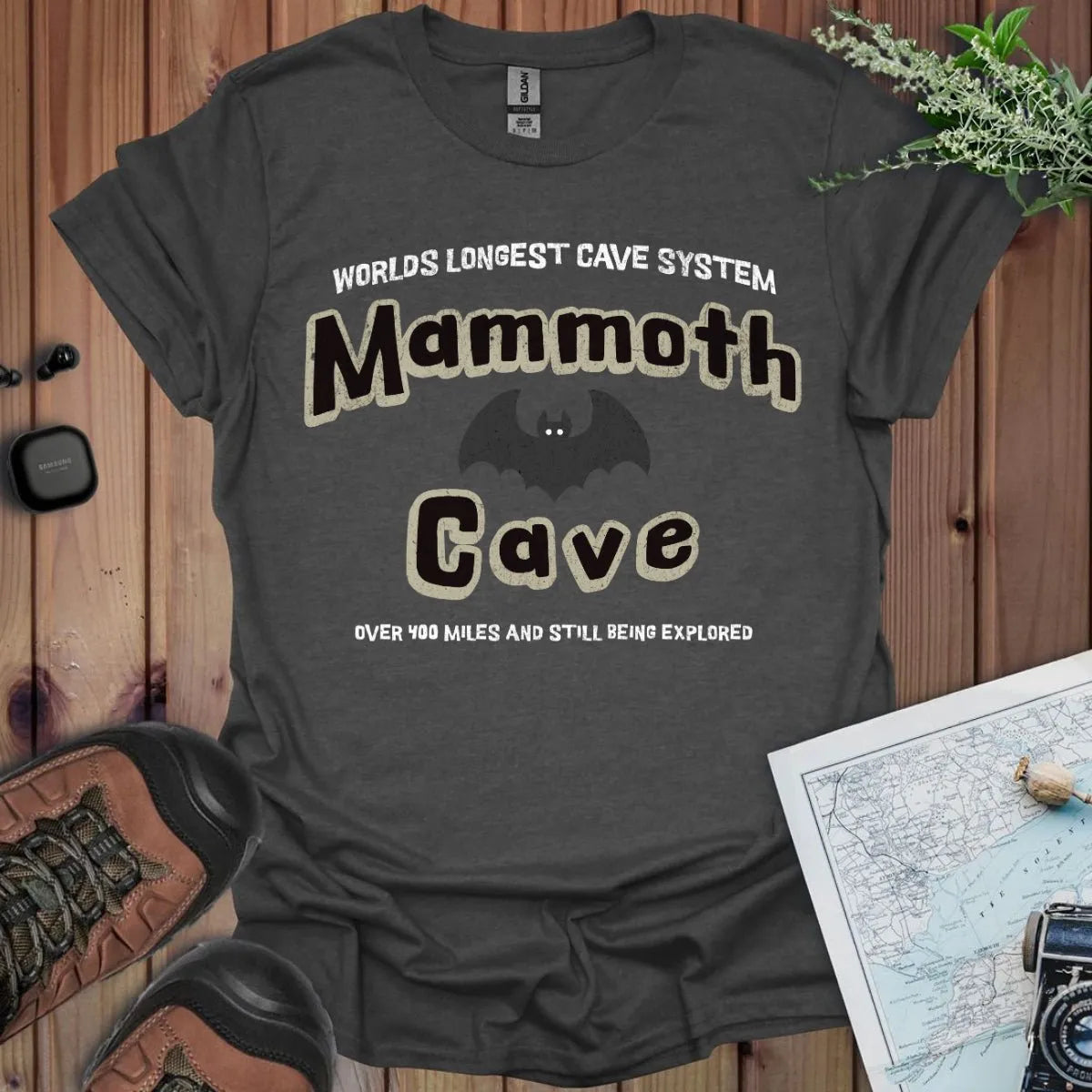 Mammoth Cave National Park Longest Cave t-shirt shown in lifestyle or modeled setting