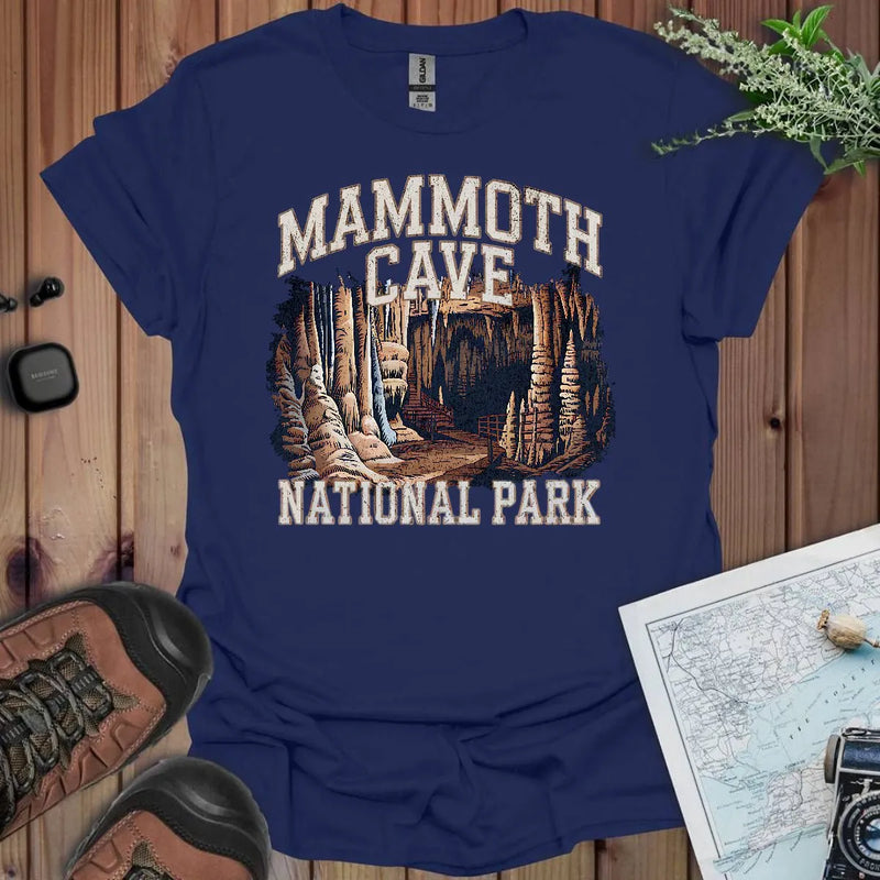 Mammoth Cave National Park graphic t-shirt shown in lifestyle or modeled setting