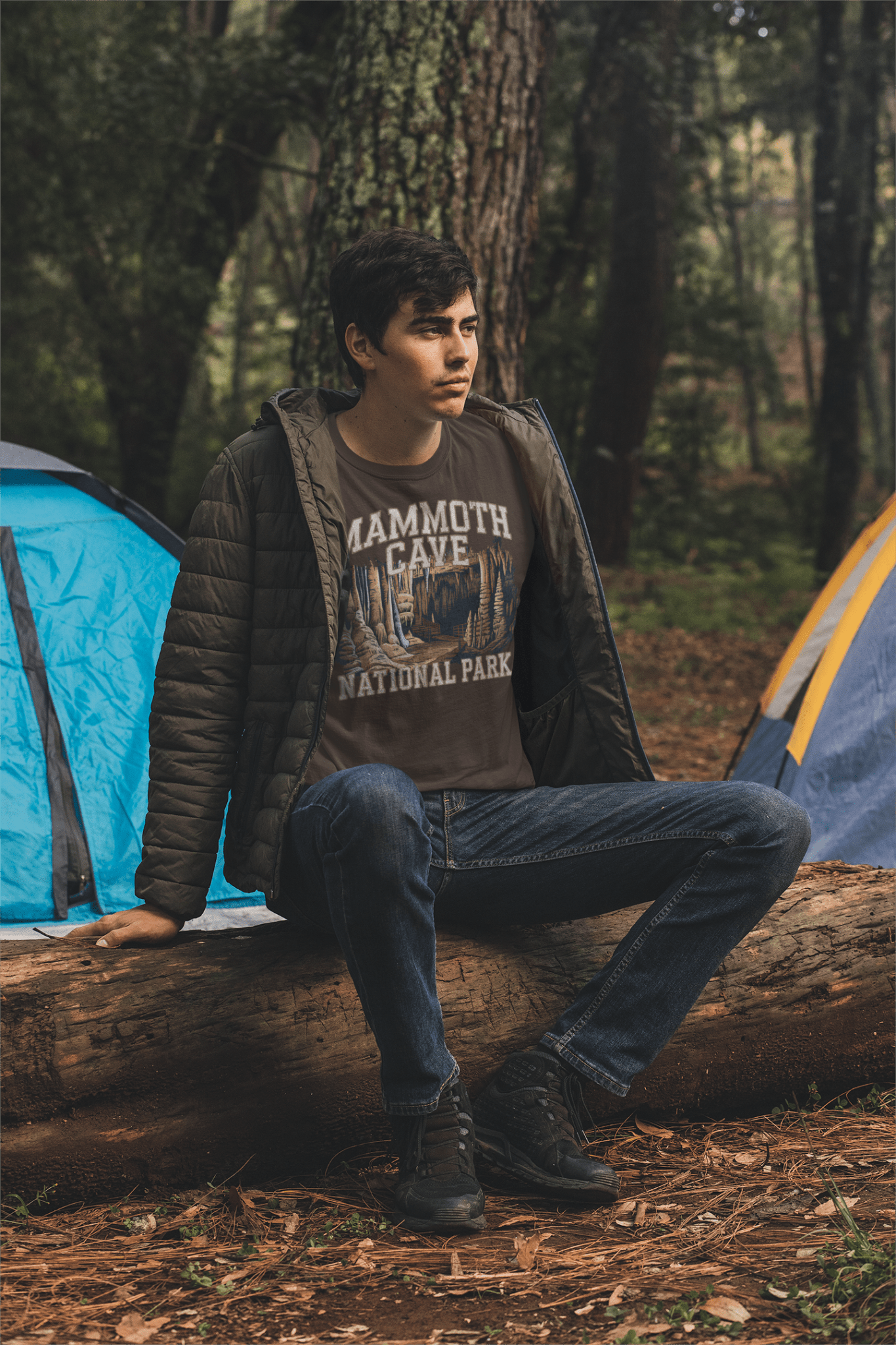 Mammoth Cave National Park graphic t-shirt shown from alternate product angle