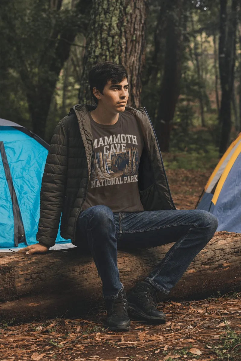 Mammoth Cave National Park graphic t-shirt shown from alternate product angle