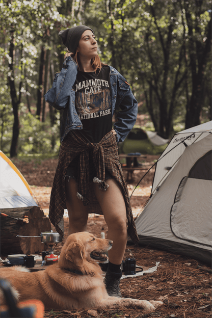 Mammoth Cave National Park graphic t-shirt shown in lifestyle or modeled setting
