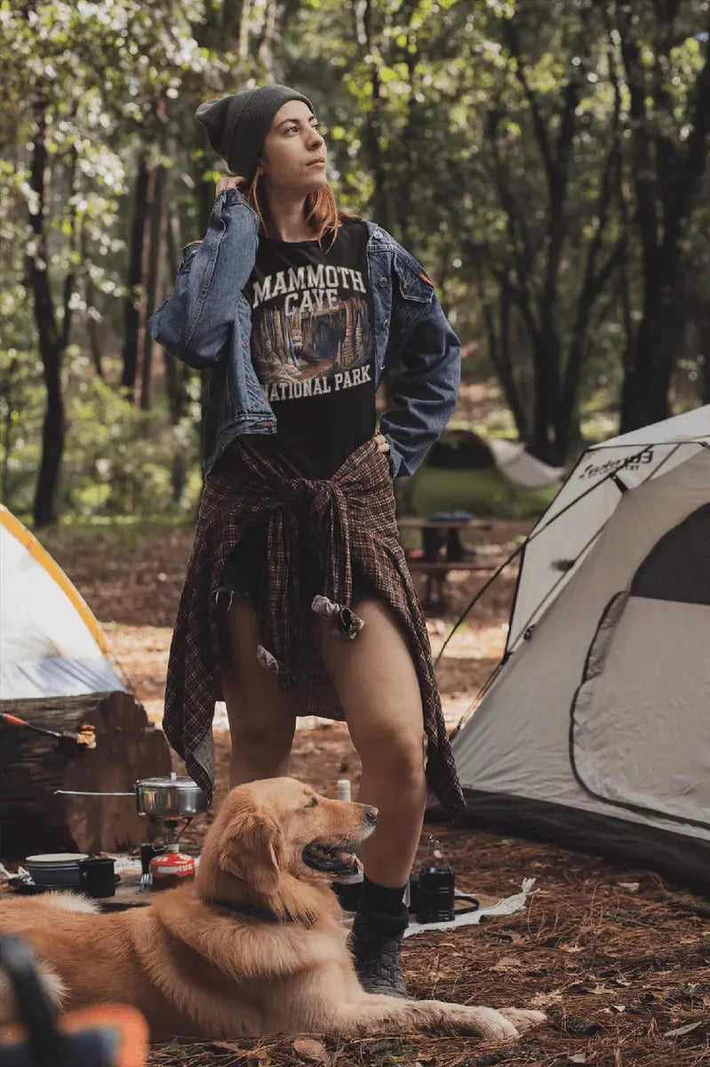 Mammoth Cave National Park graphic t-shirt shown in lifestyle or modeled setting