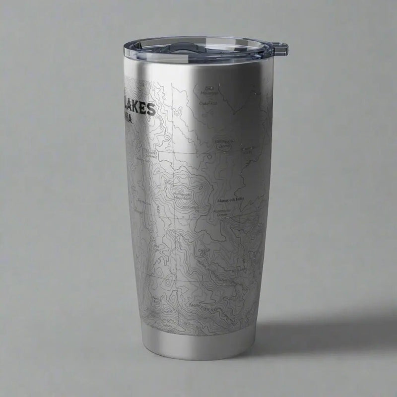 Mammoth Lakes California Topographic Tumbler 20oz USGS Map - Parks ApparelMug