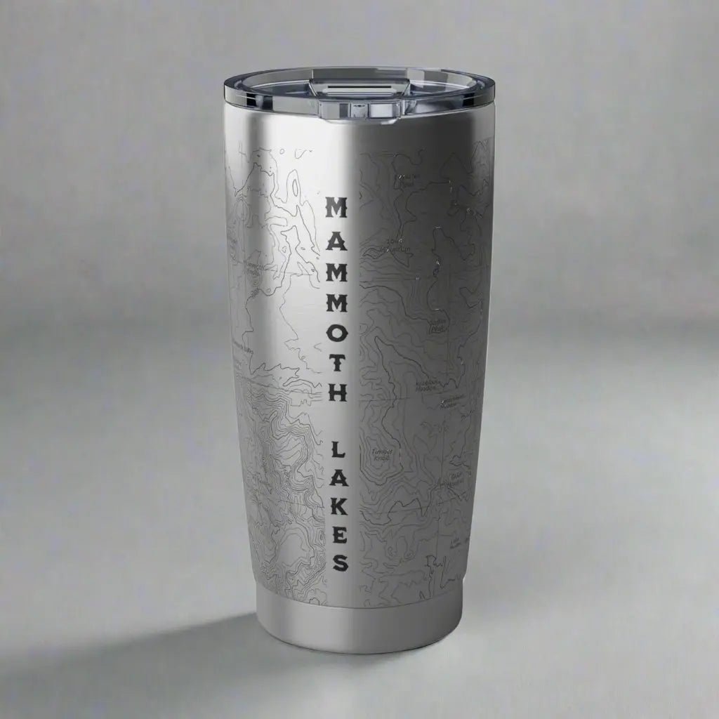 Mammoth Lakes California Topographic Tumbler 20oz USGS Map - Parks ApparelMug