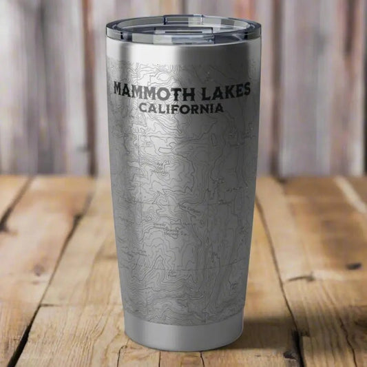 Mammoth Lakes California Topographic Tumbler 20oz USGS Map - Parks ApparelMug