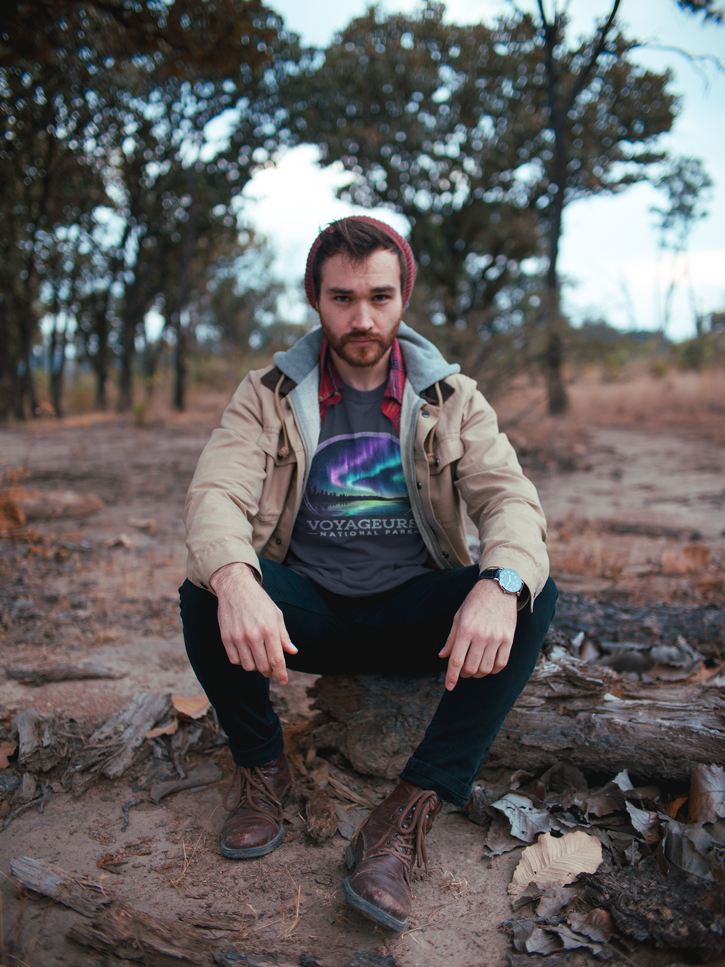 Voyageurs National Park Unisex T-Shirt Northern Lights T-Shirt Printify