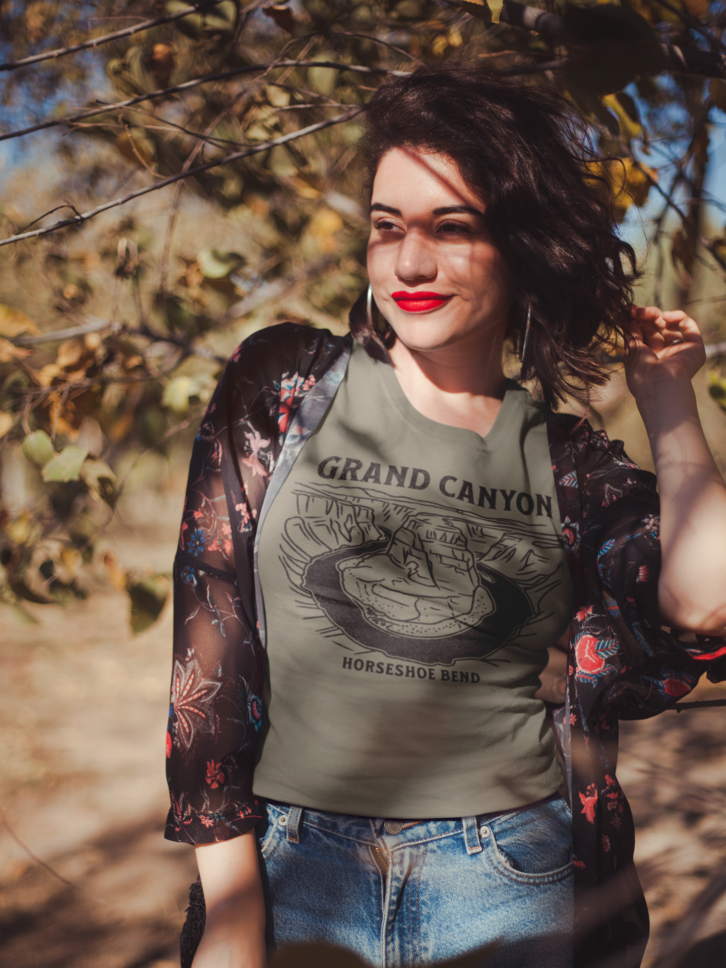 Grand Canyon Horseshoe Bend Unisex Fit Soft T-Shirt T-Shirt Printify