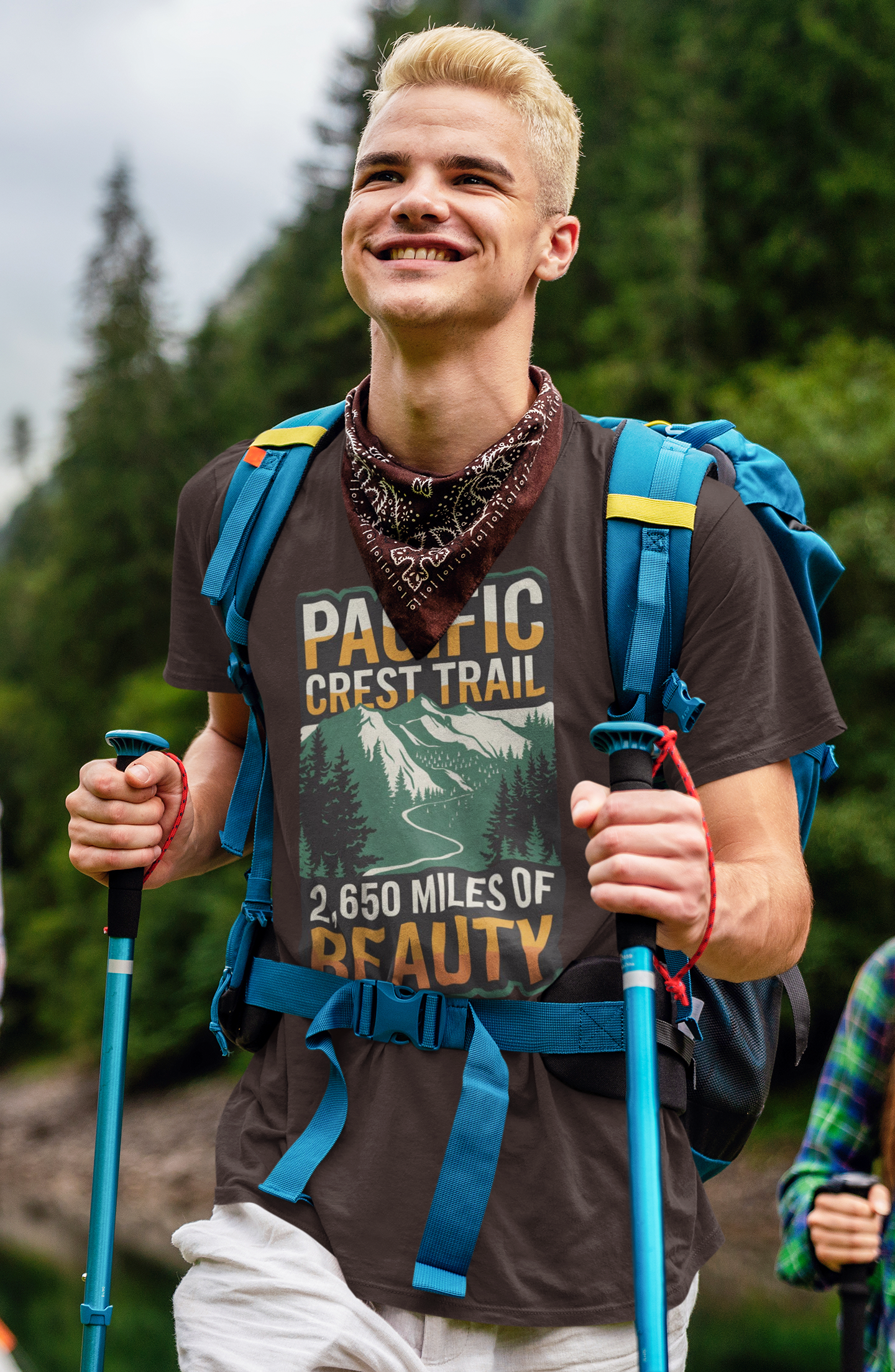 Pacific Crest Trail Unisex T-Shirt 2,650 Miles Of Beauty T-Shirt Printify