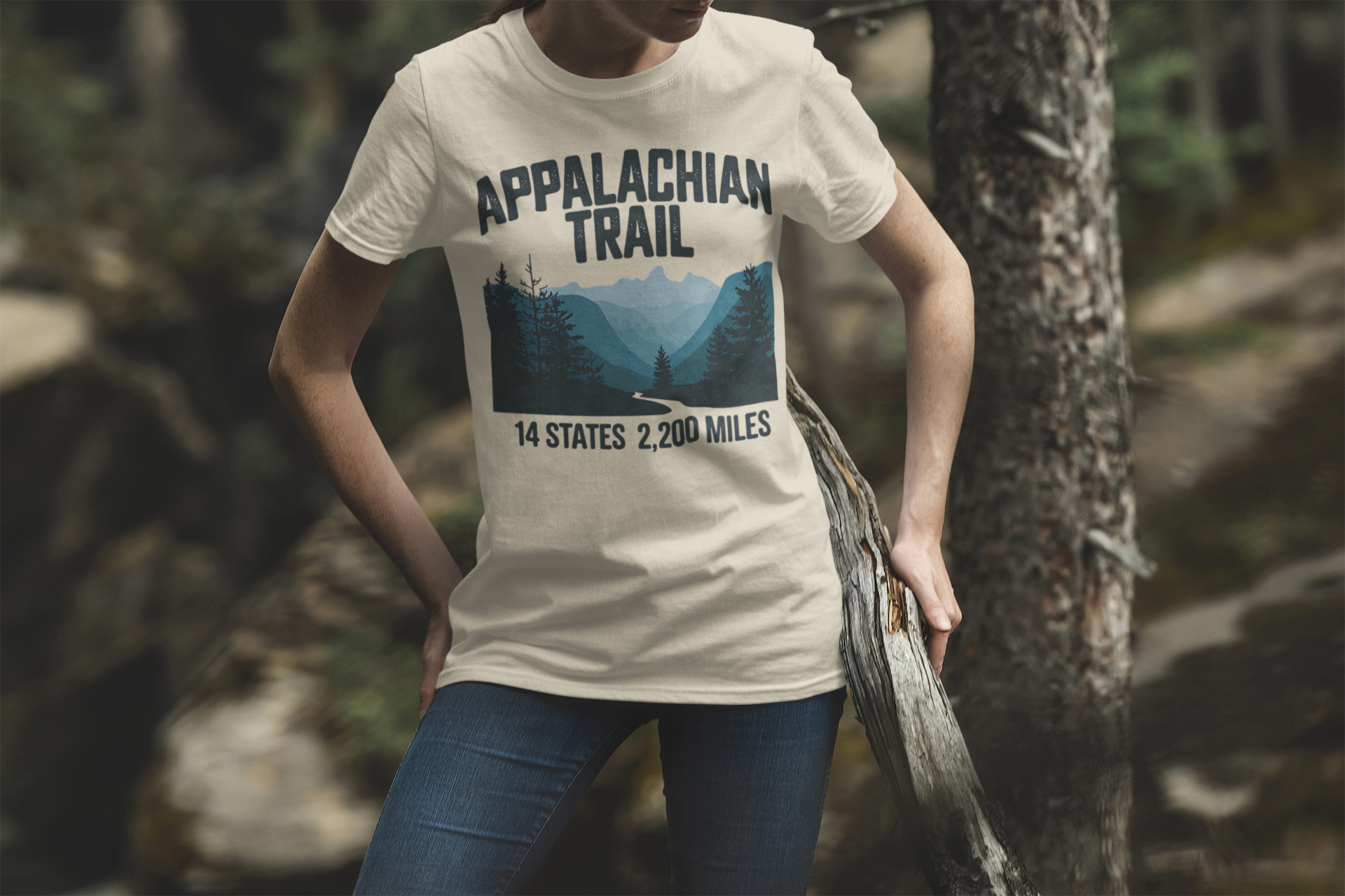 Appalachian Trail 14 States 2200 Miles Unisex T-Shirt T-Shirt Printify