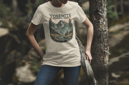 Yosemite Valley Half Dome Unisex Fit Soft T-Shirt T-Shirt Printify