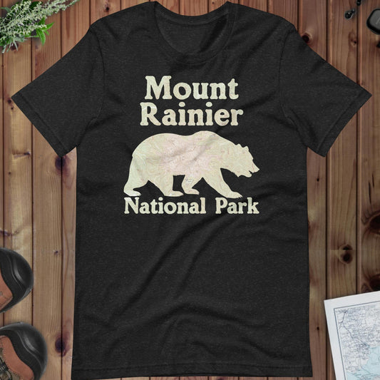 Mount Rainier Bear Topo T-shirt - Parks ApparelT-Shirt