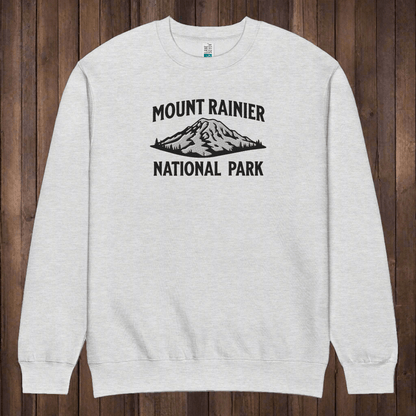 Mount Rainier embroidered mountain crewneck sweatshirt primary product view