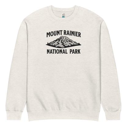 Mount Rainier embroidered mountain crewneck sweatshirt alternate color or product angle
