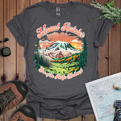 Mount Rainier Gem of the Pacific Northwest graphic t-shirt primary product view