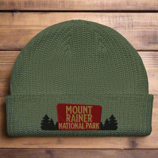 Mount Rainier National Park Embroidered Beanie - Parks Apparelhat